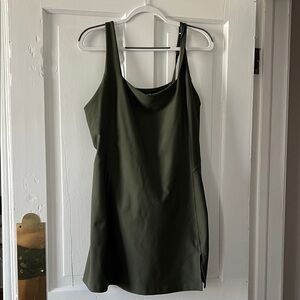 Abercrombie & Fitch ypb sculptlux dress green olive XL workout dress